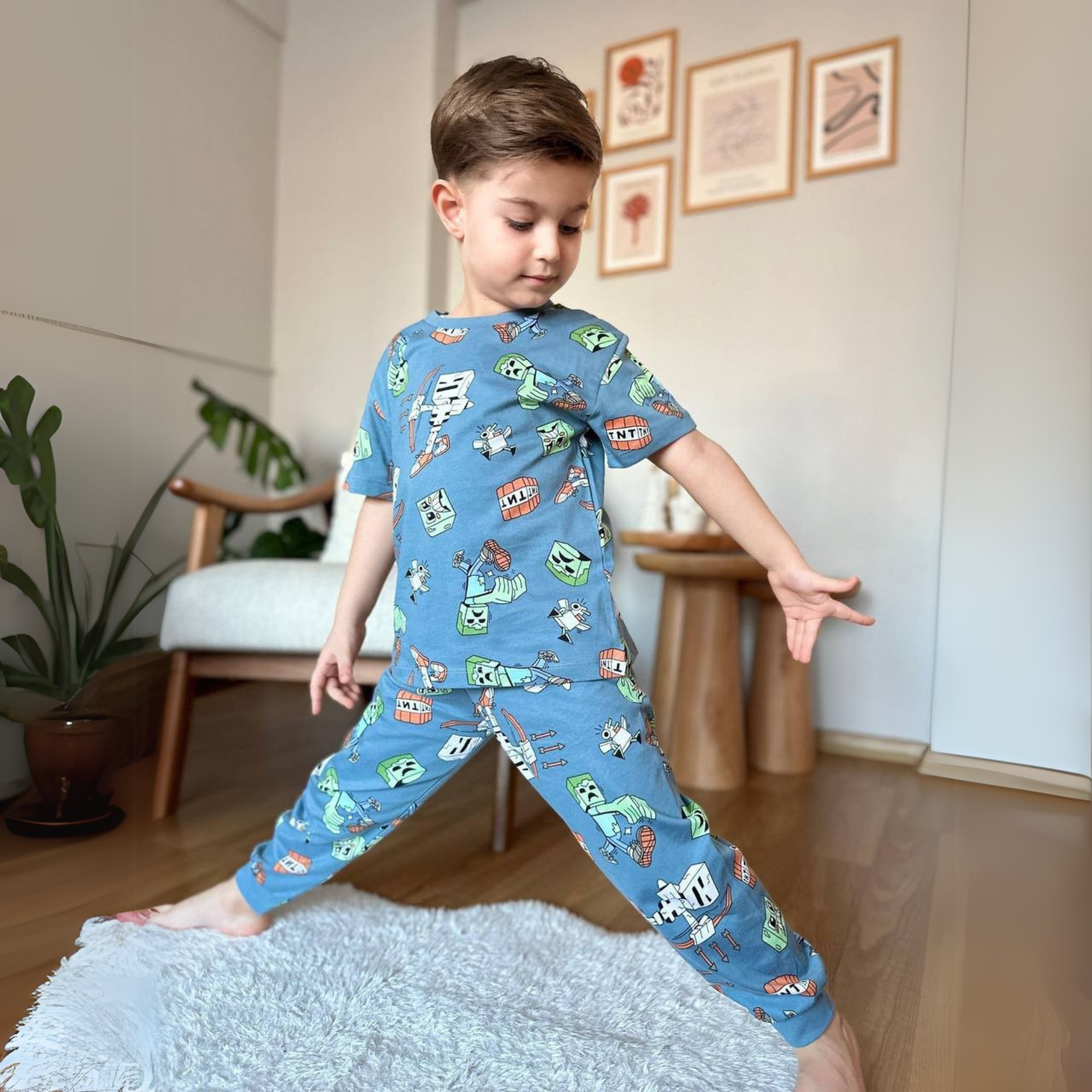 Pixel Adventure Boys Pyjama Set