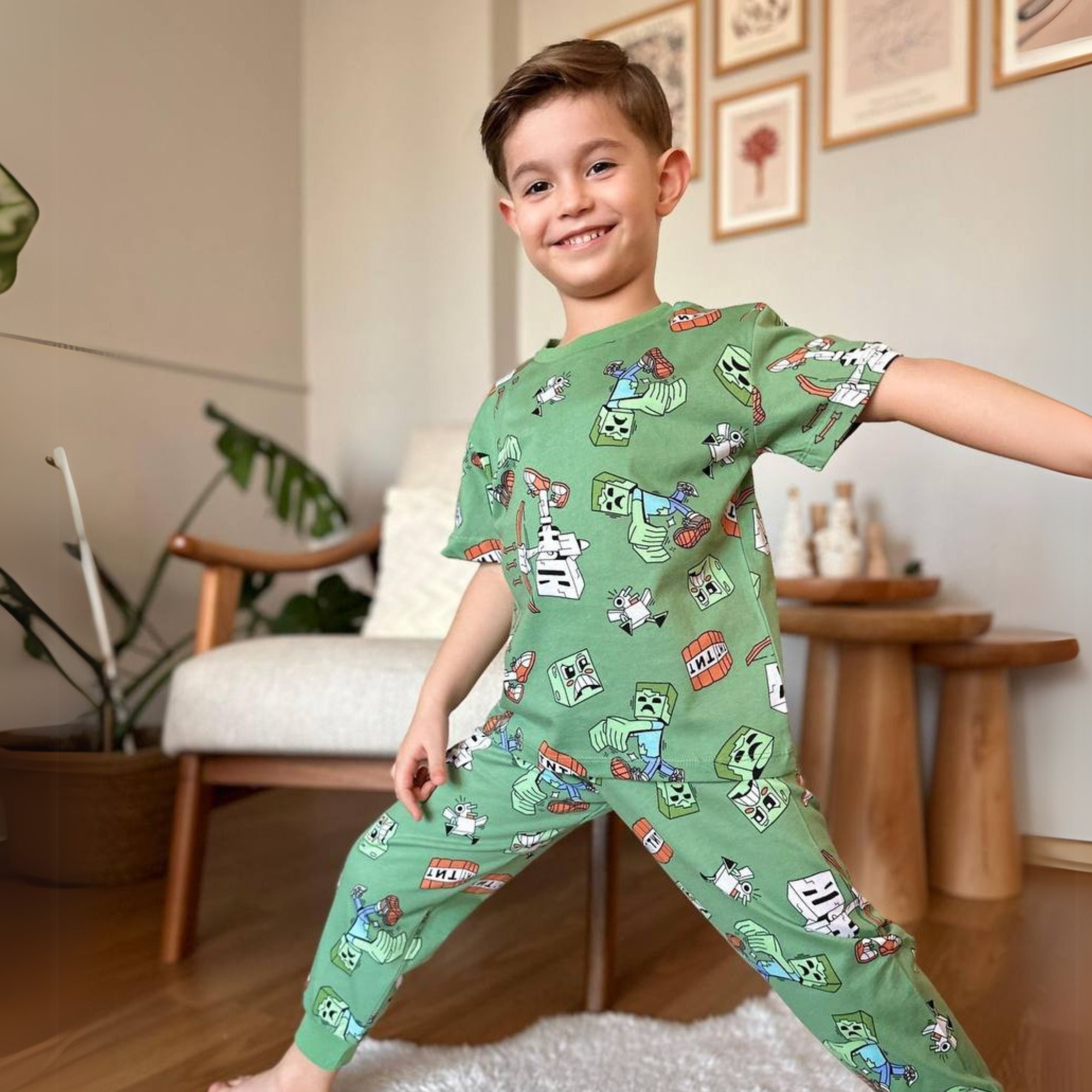 Pixel Adventure Boys Pyjama Set